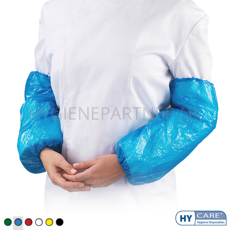 DI201001-30 Hycare disposable overmouw 20 mu polyethyleen 40x20 cm blauw